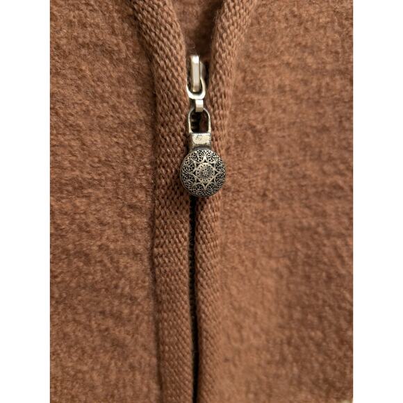 Vtg Sharon Young Wool Women Lg Vest Holiday Christmas Winter Brown Polar Bear - Picture 5 of 5